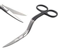 Artman Instruments Bent Handle Curved Embroidery Scissors 6 Inch Curved Applique Scissors for Machine Embroidery & Fabric Stitches by