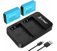 Artman LP-E17 Battery 1300mAh and Dual USB Charger Set for Canon Rebel SL3 SL2 T8i T7i T6i T6s EOS R8 R10 R50 R100 RP M3 M5 M6 200D 250D 77D 750D 760D 800D 850D 8000D (2-Pack)