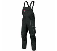 ARTMAS Agritrade Ak Classic 100 Slim Bib & Brace Overalls, Men's Mechanic Work Trousers With 13 Pockets , Black W34