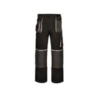 Artmas Mens Multi Pocket Cargo Heavy Duty Pro Work Trousers, Triple Stitched Cordura Reinforcing Stress Points Knee Pad Pockets, High Visibility&Reflective (44/46 Inch - 62 EU, no Knee PAD)