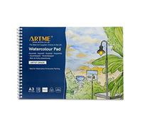 Artme A3 Watercolour Pad Landscape 300gsm 12 Sheets Cold Pressed Paper