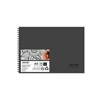 ARTME A4 Landscape Sketch Pad, 160gsm Thick Paper Sketchbook, 30 Sheets Spiral Bound Drawing Pad, Acid Free Art Sketchbook for Pencil, Marker & Charcoal