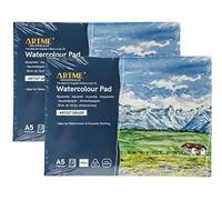 Artme A5 Watercolour Pad 2pk Landscape 300gsm 12 Sheets Cold Pressed Paper