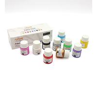 ARTME Fabric Paint Set 10 Colours x 20ml For Clothes Bags And Shoes
