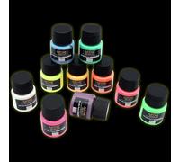 Artme Glow in the Dark Acrylic Paint Set - 10 Neon Colours x 20ml Tubes - Luminous Paint for Art & Crafts - Fast-Drying, Water-Based, Non-Toxic - Ideal for Paper, Canvas, Wood, Rocks