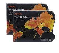 ARTME Tear Off Palette 2 Pack - 36 Sheets/Paper Disposal Palette 23x30.5cm/ 50gsm Wax Coated Paper with a Thumb Hole/Simple to Use/Acrylics, Oil Paints & Watercolours