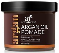 ArtNaturals Professional Argan Oil Pomade - (4 Oz / 113g) - Strong Hold for All Hair Types - Natural Hair Styling Formula - Men and Women - Made in USA - Thick, Straight and Curly Hair