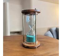 ARTNCRAFT 4" Wood Nautical 1 Minute Clock Sand Timer Handmade wooden Hourglass sandglass Decoration dining Room Living Room Closet Office Desk Bedroom Creative Gift.