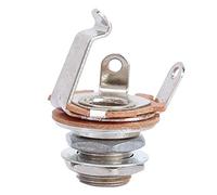 ARTOCT 10Pcs Mono Input Jack, 6.35mm Panel Mount Jack Socket for Electric Guitar Bass, with Tight Connection and Long Service Life