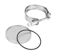 ARTOCT 2in BOV Block Off Plate Cap Flange Adapter Plug Blanking Plate Clamp