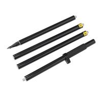 ARTOCT 2M 4 Section Prism Pole, Aluminum Alloy Surveying Pole with Level Bubble for Total Station, Tunnels, Mines, Highways