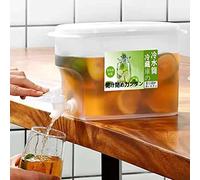 ARTOCT 3.5L Drinks Dispenser with Tap,Refrigerator Cold Kettle Fruit Teapot with Faucet,Refillable Ice Water Bucket, Fridge Water Container for Making Teas and BPA-Free