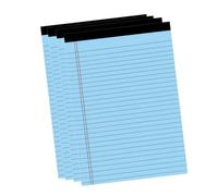 ARTOCT A5 Wide Ruled Notepad, Easy Tear and Double Red Margin (4pcs