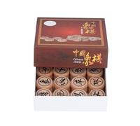 ARTOCT Beechwood Chinese Chess Set with PU Leather Board | Interactive toy, brain training, educational play, 3cm diameter pieces, for ages 6+