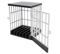 ARTOCT Cell Phone Jail Lock Box, Plastic Mobile Phone Prison with 2 Mini Keys for Classroom Family Time Non Screen Interactions (Black Grey)