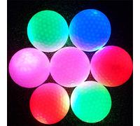 ARTOCT LED Light Up Balls, 42mm Diameter, Synthetic Rubber | Flashing golf ball, multi-color glow, practice training, 24 hours use
