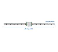 ARTOCT Miniature Linear Sliding Rail 200mm, High Precision Design (200mm)