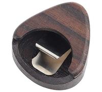 ARTOCT Rose Wood Guitar Pick Box, Small Portable Heart Shaped Pick Storage Case with Sturdy Design for Standard Picks and Most Guitars