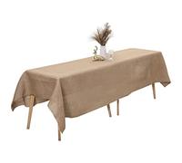 ArtOFabric Natural Burlap Tablecloth 59 Inches X 108 Inches
