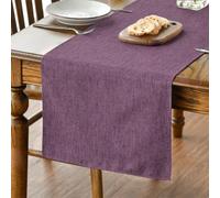 Artoid Mode Purple Table Runner, Seasonal Fall Winter Machine Washable Kitchen Dining Table Decoration for Home Party Decor 40x140 cm