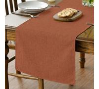 Artoid Mode Rusty Orange Autumn Table Runner, Seasonal Fall Winter Machine Washable Kitchen Dining Table Decoration for Home Party Decor 40x240 cm