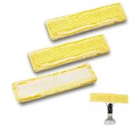 Artomnivera 3 Pcs For Karcher Window Cleaner Pads, Window Vacuum Cleaner Cleaning Pads For Karcher, Replacement Cleaner Mop Cover for Karcher WV2 WV5 WV6 Plus Premium Accessories(Yellow*3)