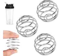 Artomnivera 3 Pcs Stainless Steel Protein Shaker Balls - Ideal for Gym Enthusiasts & Fitness Lovers, Effortlessly Mix Protein Shakes, Smoothies & Supplements in Shaker Bottles