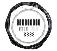 Artomnivera Bicycle Brake Cable and Shift Cable Set, 2 m Shift Cable Cover, 4 Shift Inner Cables Made of Galvanised Steel, Handbrake Cable End Caps, Shift Cable Replacement for Front and Rear Gear