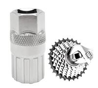 Artomnivera For Shimano Cassette Removal Tool, Freewheel Removal Tool for Cyclists, Silver Freewheel Remover Tool for Shimano Sunrace Sram Dnp 6 7 8 9 10 11 Speed (Sliver)