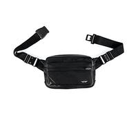 Artonvel - The Original Motorcycle Waist Bag - Vintage Full Grain Cowhide Leather & Nylon - Waterproof & Lightweight - Adjustable Bag - Ergonomic - Durable - 3 Year Guarantee (Black)