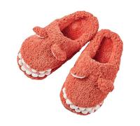 artoon Dinosaur Fuzzy Slippers for Kids Baby Boys Girls Memory Foam Soft Sole Cozy Shoes Winter Indoor House Shoes Indoor Slippers for Kids Slippers Animal Kids (Red, 13 Little Child)