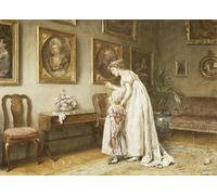 ARToPHIIU Abstract Art Picture Art Print Poster Painting for Wall a Little Family History by George Goodwin Kilburne Painting on Canvas for Home Decor 60x90cm