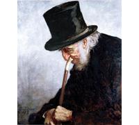 ARToPHIIU Abstract Art Picture Art Print Poster Painting for Wall a Retired Sea Captain From Massachusetts by Eastman Johnson Painting on Canvas for Home Decor 60x90cm