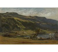 ARToPHIIU Abstract Art Picture Art Print Poster Painting for Wall Auvergne Landscape by Theodore Rousseau Painting on Canvas for Home Decor 60x90cm