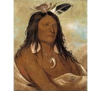 ARToPHIIU Abstract Art Picture Art Print Poster Painting for Wall Bow and Quiver First Chief of the Tribe by George Catlin Painting on Canvas for Home Decor 60x90cm