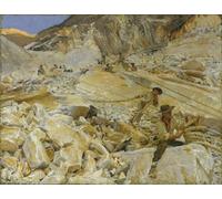 ARToPHIIU Abstract Art Picture Art Print Poster Painting for Wall Bringing Down Marble From the Quarries to Carrara by John Singer Sargent Painting on Canvas for Home Decor 60x90cm