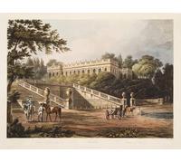 ARToPHIIU Abstract Art Picture Art Print Poster Painting for Wall Chateau of Trianon by Claude Nattes Painting on Canvas for Home Decor 60x90cm