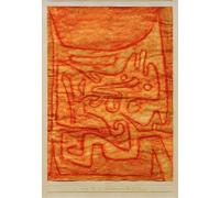 ARToPHIIU Abstract Art Picture Art Print Poster Painting for Wall Daemon of Embers by Paul Klee Painting on Canvas for Home Decor 60x90cm