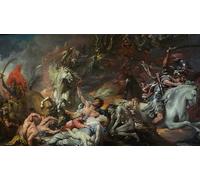 ARToPHIIU Abstract Art Picture Art Print Poster Painting for Wall Death on a Pale Horse by Benjamin West Painting on Canvas for Home Decor 60x90cm