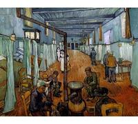 ARToPHIIU Abstract Art Picture Art Print Poster Painting for Wall Dormitory in the hospital in Arles by Vincent Van Gogh Painting on Canvas for Home Decor 60x90cm