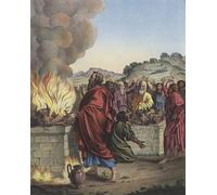 ARToPHIIU Abstract Art Picture Art Print Poster Painting for Wall Elijah and the Sacrifices on the Altars of God and of Baal by Raffaello Sanzio Raphael Painting on Canvas for Home Decor 60x90cm