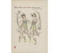 ARToPHIIU Abstract Art Picture Art Print Poster Painting for Wall Flowers From Shakespeares Garden by Walter Crane Painting on Canvas for Home Decor 60x90cm