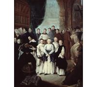 ARToPHIIU Abstract Art Picture Art Print Poster Painting for Wall Friars in Venice by Pietro Longhi Painting on Canvas for Home Decor 60x90cm
