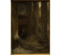 ARToPHIIU Abstract Art Picture Art Print Poster Painting for Wall Intérieur de la cathédrale Georges Antoine Rochegrosse Painting on Canvas for Home Decor 60x90cm