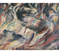 ARToPHIIU Abstract Art Picture Art Print Poster Painting for Wall Moods Good by Umberto Boccioni Painting on Canvas for Home Decor 60x90cm