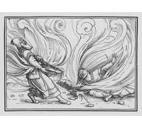 ARToPHIIU Abstract Art Picture Art Print Poster Painting for Wall Nadab and Abihu Killed by Hans Holbein the Younger Painting on Canvas for Home Decor 60x90cm