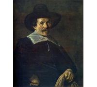 ARToPHIIU Abstract Art Picture Art Print Poster Painting for Wall Portrait of a Man Holding Gloves by Frans Hals Painting on Canvas for Home Decor 60x90cm