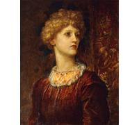 ARToPHIIU Abstract Art Picture Art Print Poster Painting for Wall Portrait of Dorothy Dene Bust Length by George Frederick Watts Painting on Canvas for Home Decor 60x90cm