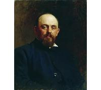 ARToPHIIU Abstract Art Picture Art Print Poster Painting for Wall Portrait of Railroad Tycoon and Patron of the Arts Savva Mamontov by Il'ya Repin Painting on Canvas for Home Decor 60x90cm