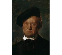 ARToPHIIU Abstract Art Picture Art Print Poster Painting for Wall Portrait of Richard Wagner by Von Lenbach Painting on Canvas for Home Decor 60x90cm
